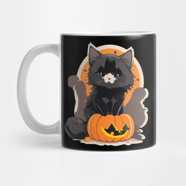 Nights and days Cat Halloween 1 by DymSportswear